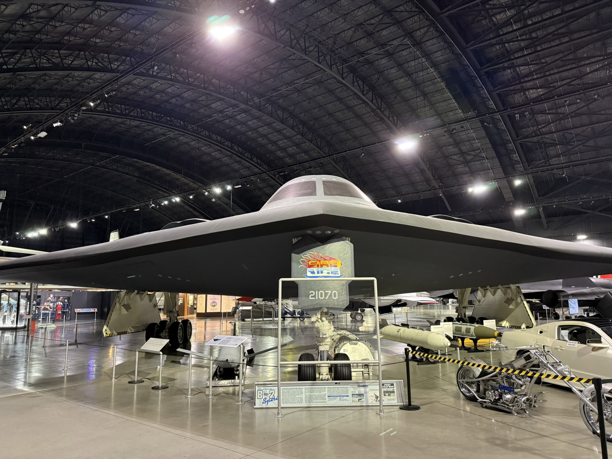 B-2 Spirit Stealth Bomber. 19FortyFive.com Photo from National Museum of the U.S. Air Force Visit in 2025.