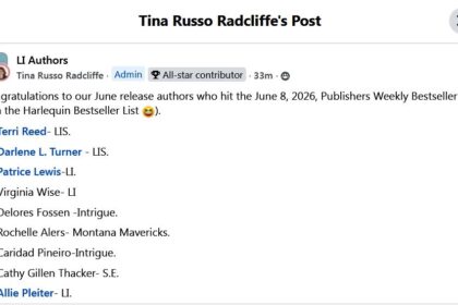 My latest book hit the Publisher’s Weekly Bestseller List!