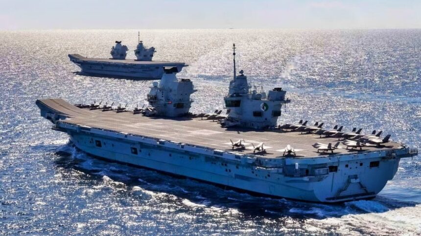 The 65,000-Ton HMS Queen Elizabeth and HMS Prince of Wales Are the Largest Aircraft Carriers the Royal Navy Ever Built. Neither Has a Catapult, Which Limits Both Ships to 1 Aircraft: The F-35B