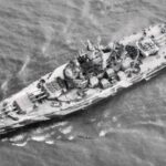 45,000-Ton US Navy Battleship USS Alabama Was Towed Through the Panama Canal With 11 Inches of Clearance on Each Side. She Carried 9 16-Inch Guns Firing 2,700-Pound Shells, Earned 9 Battle Stars Across the Pacific, and Never Lost a Sailor to Enemy Fire.