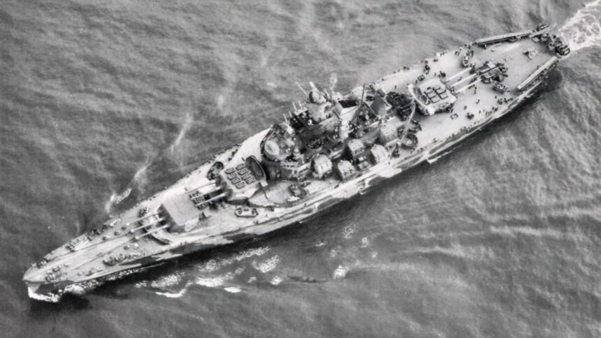 45,000-Ton US Navy Battleship USS Alabama Was Towed Through the Panama Canal With 11 Inches of Clearance on Each Side. She Carried 9 16-Inch Guns Firing 2,700-Pound Shells, Earned 9 Battle Stars Across the Pacific, and Never Lost a Sailor to Enemy Fire.