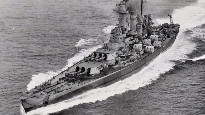 The US Navy Designed the 35,000-ton North Carolina-Class Battleships Around 12 14-Inch Guns in Quadruple Turrets. In 1937 It Threw Out the Design and Fitted 9 16-Inch Guns Instead.