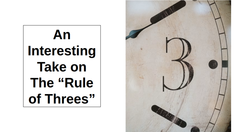 An Interesting Take on “The Rule of Threes” – reThinkSurvival.com